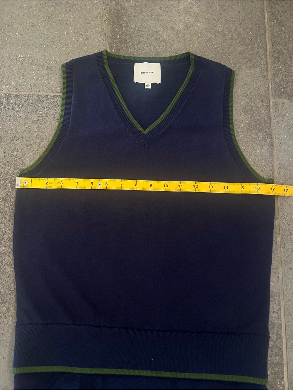 REFORMATION
Blair Sweater Dress. Navy, Grass. Size M. NWOT - Picture 12 of 14